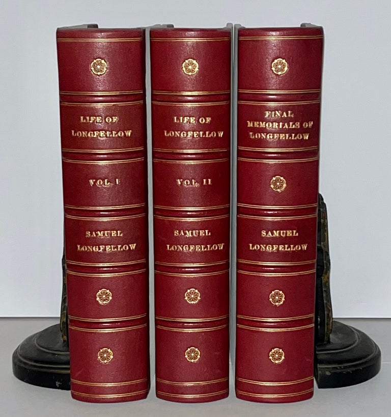 Item #13437 Life of Henry Wadsworth Longfellow With Extracts from his Journals and Correspondence (2 Volumes) together with Final Memorials of Henry Wadsworth Longfellow. Samuel Longfellow.