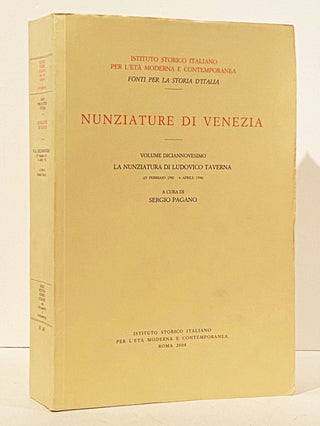 Item #13596 Nunziature di Venezia: La nunziatura di Ludovico Taverna (25 febbraio 1592 - 4 aprile...