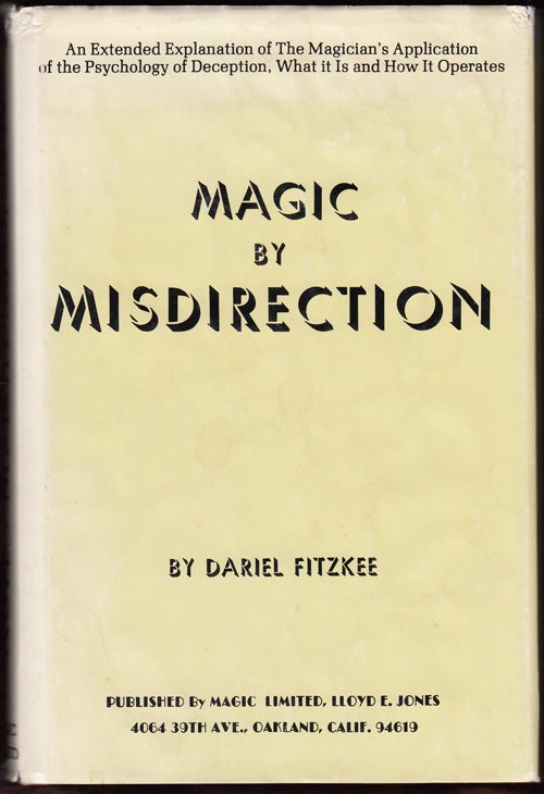 Item #14744 Magic by Misdirection. Dariel Fitzkee.