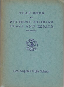 Item #15575 Year Book of Student Stories Plays & Essays for 1939-40. Jennet Johnson, Alma E. Gunning