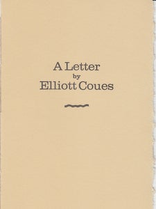 Item #15686 A Letter: Concerning the Plotting of Lewis and Clark's Courses Along the Missouri...