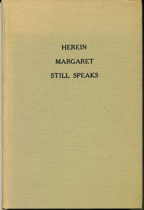 Item #15785 Herein Margaret Still Speaks Through Her Poems. Margaret Anna Vold
