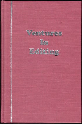 Item #16162 Ventures in Editing (SIGNED). James A. Michener