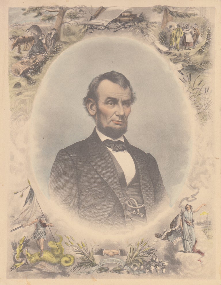 Item #16524 Abraham Lincoln (Color Engraving)