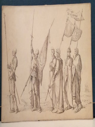 Item #16583 Columbus Landing in America (8 original drawings). Charles Martin