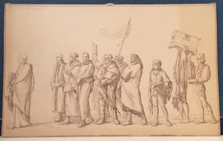 Columbus Landing in America (8 original drawings)