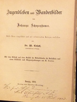 Item #16656 Beiträge zur geschichte Danzigs. Jugendleben und Wanderbilder aufs Neue Eingeführt...