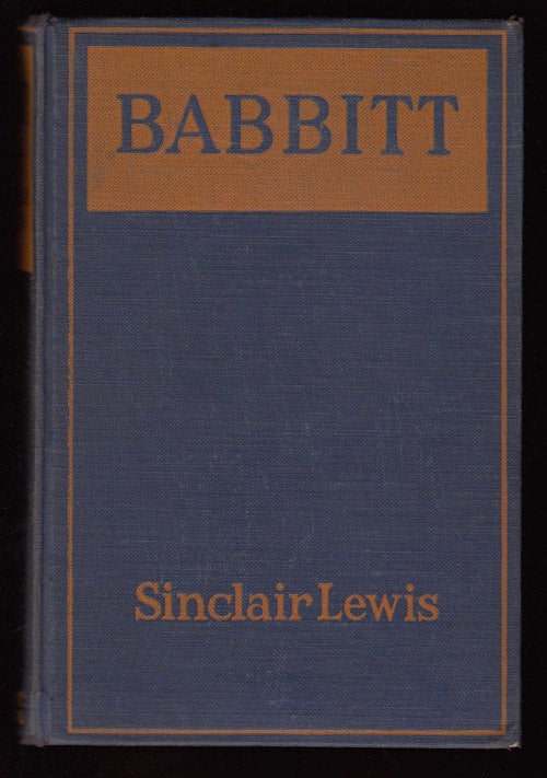 Item #16787 Babbitt. Sinclair Lewis.