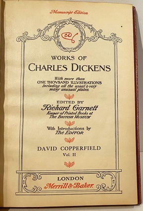 (Salesman's Dummy) The Manuscript Edition of the Works of Charles Dickens