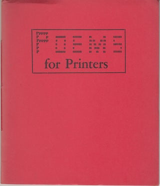Item #17268 Poems for Printers. Cliff Rather
