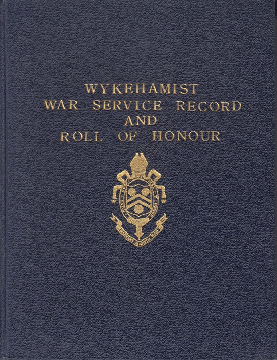 Item #17291 Wykehamist War Service Record and Roll of Honour. E. R. Wilson, Rockley.