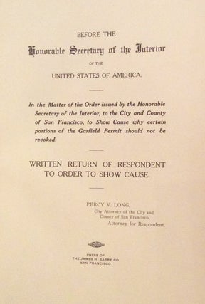 Item #17572 Before the Honorable Secretary of the Interior of the United States of America: In...