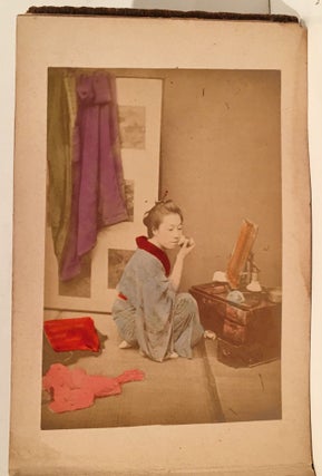 Photograph Album of Japan with 50 Original Color Photographs