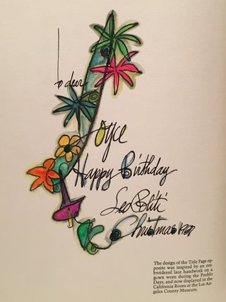 The Poinsettia (INSCRIBED with an original watercolor painting)