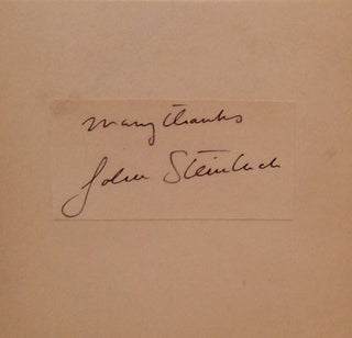 The Best Plays of 1937 - 1938 and the Year Book of the Drama in America (SIGNED by John Steinbeck)