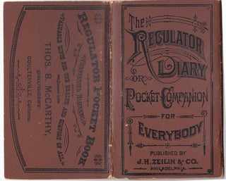 Item #18228 The Regulator Diary of Pocket Companion for Everybody. J H. Zeilin, Co
