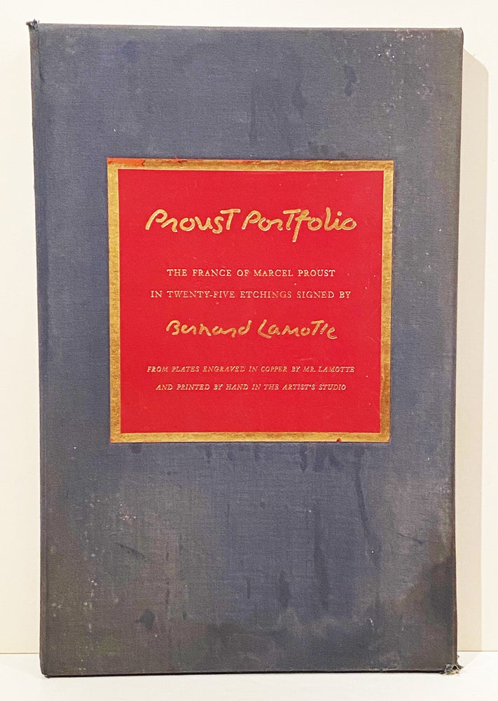 Item #18595 Proust Portfolio: The France of Marcel Proust in Twenty-Five Etchings (SIGNED). Bernard Lamotte.