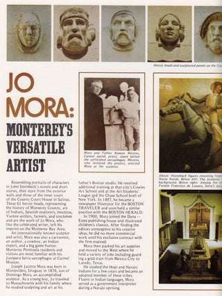 Item #18739 Monterey Savings Locale: Spring 1976 (Jo Mora: Monterey's Versatile Artist). Jo Mora