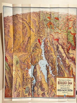Panoramic Perspective Map of Boulder Dam and Adjacent Area as it Will Appear When Lake is Filled