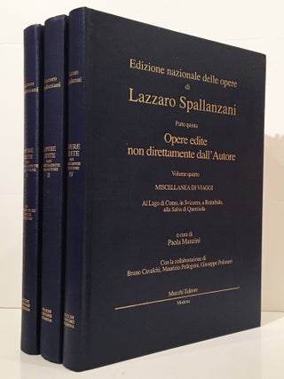 Item #19167 Edizione Nazionale delle Opere e dei Carteggi di Lazzaro Spallanzan Parte quinta -...