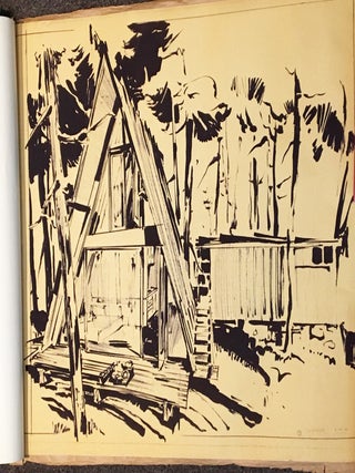 Item #19566 Architectural Plans for Rex Brandt Home & Studio. Rex Brandt