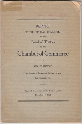 Item #19572 Report of the Special Committee of the Board of Trustees of the Chamber of Commerce...
