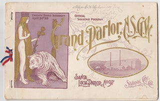 Item #19603 Official Souvenir Program, Grand Parlor, N.S.G.W. Twenty third Session, April 24 '99....