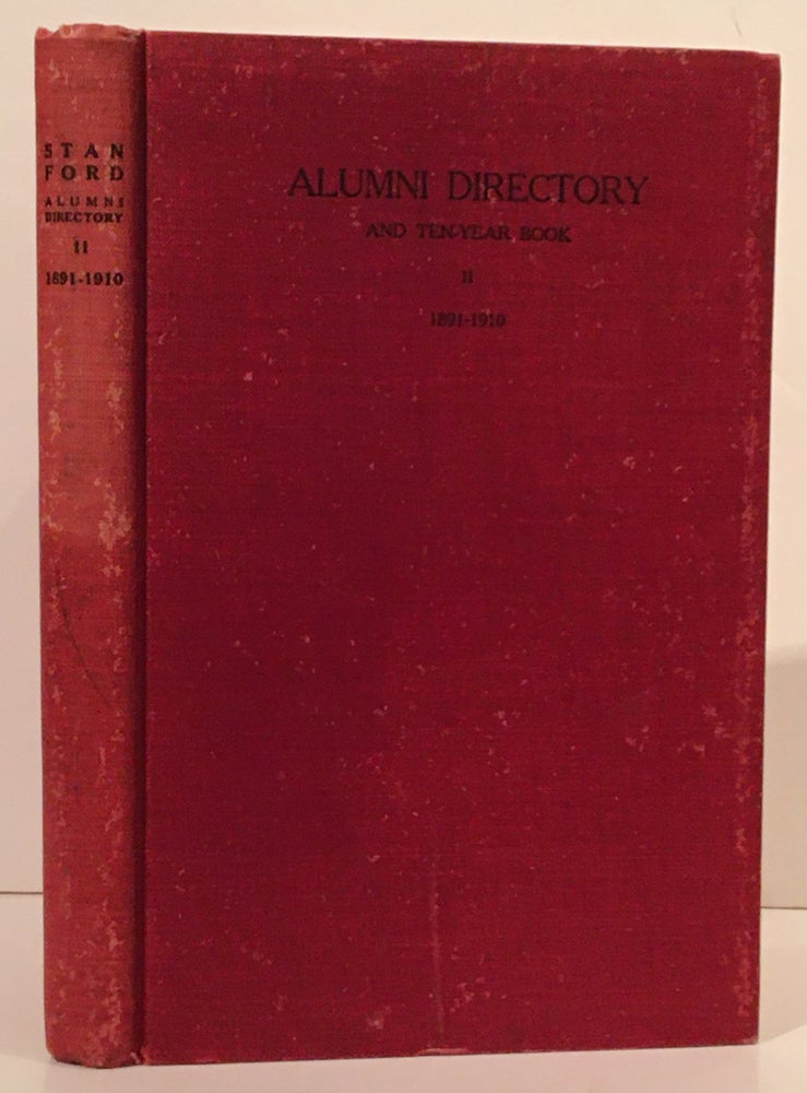 Item #19827 Alumni Directory and Ten-Year Book II, 1891-1910. O L. E.