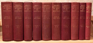 Item #19920 Grove's Dictionary of Music and Musicians (9 Volumes + Supplement Volume in FULL...