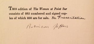 The Women at Point Sur (SIGNED, Presentation copy)