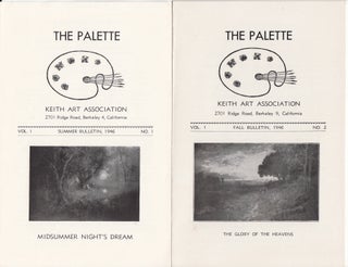 Item #20298 The Palette Vol. I No. I Summer Bulletin, 1946 [together with] The Palette Vol. I No....