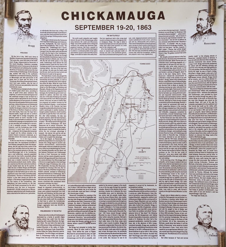 Item #20362 Battle of Chickamauga. Howard and Davin Seay.