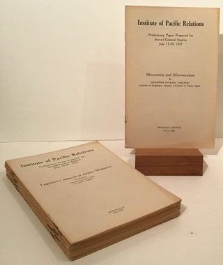 Item #20483 Preliminary Paper Prepared for Second General Session July 15-29, 1927 (14 booklets...