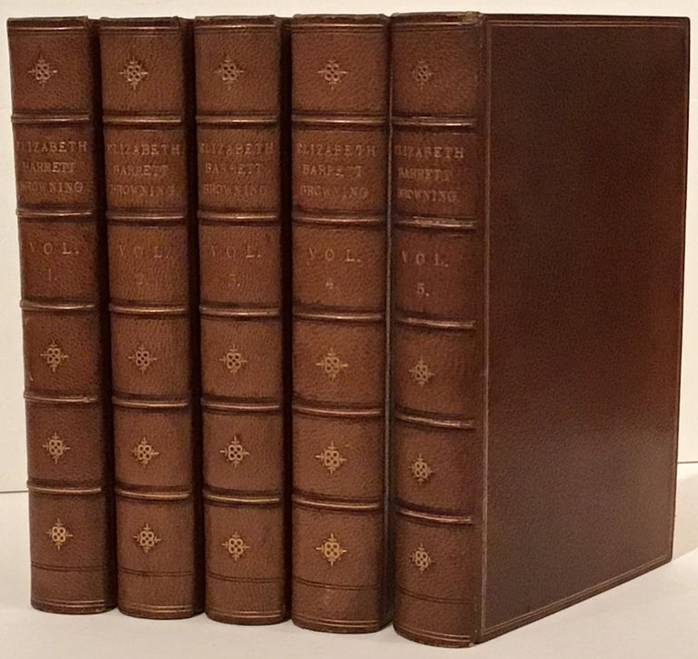 Item #20497 The Poetical Works of Elizabeth Barrett Browning (5 volumes). Elizabeth Barrett Browning.