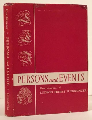 Item #20566 Persons & Events: Reminiscences of Ludwig Ernest Fuerbringer, Continuation of 80...