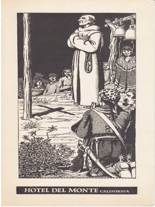 Item #20714 Hotel Del Monte Menu: Mother of the Missions. Jo Mora