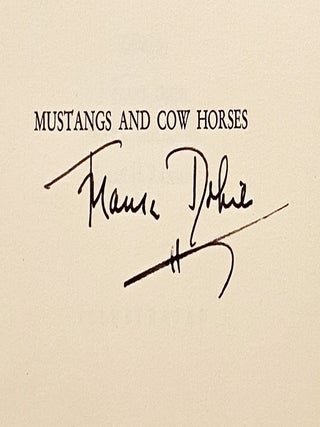 Mustangs and Cow Horses (SIGNED by Dobie)