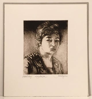Item #20879 Mary Austin (SIGNED Portrait Etching). Jack Coughlin