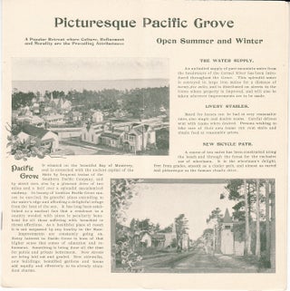Pacific Grove near Monterey, California: The Leading Family Resort