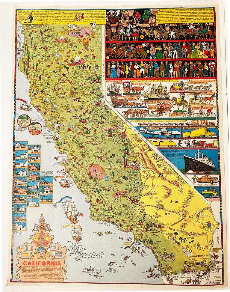 Item #21107 California (Carte/Map). Jo J. Mora.