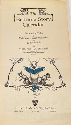 The Bedtime Story Calendar. Enchanting Tales of Field and Forest Playmates for Little People