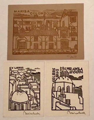 Assortment of 15 Bookplates (3 SIGNED by artist)