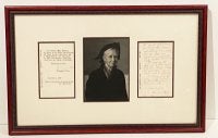 Item #21254 Small Archive with Photograph & 2 ALS to an Ardent Admirer. Marianne Moore