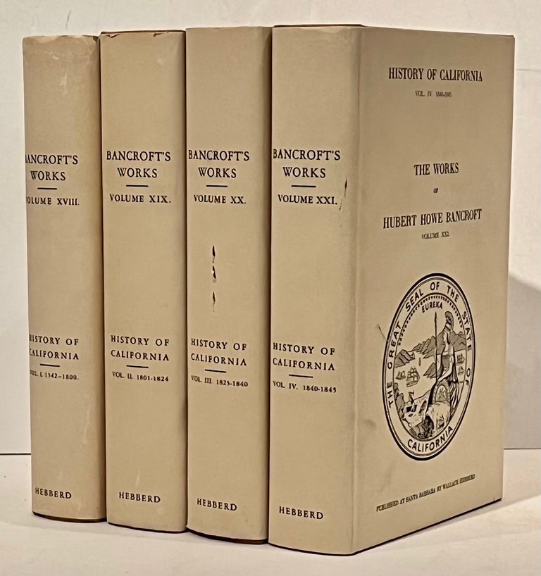 Item #21363 History of California 1542-1845 (4 volumes). Hubert Howe Bancroft.