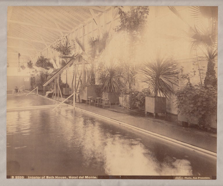 Item #21394 Interior of Bath House, Hotel del Monte (Original Albumen Photograph). I. W. Taber.