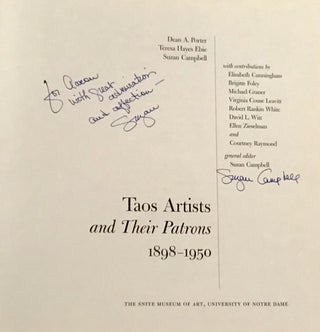 Taos Artists and Their Patrons 1898-1950 (SIGNED)