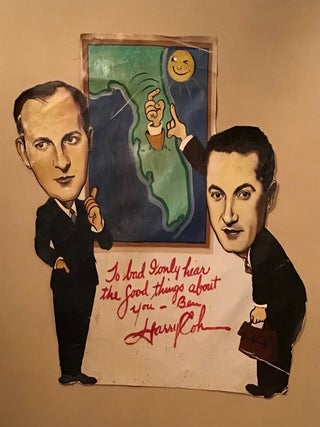 Item #21539 Ben Bernie Lot - with Original Oil Painting of Ben and Harry. Ben Bernie, Harry Cohn