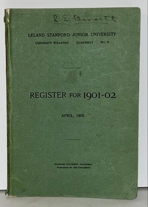 Item #21667 Eleventh Annual Register 1901-02. Leland Stanford Junior University