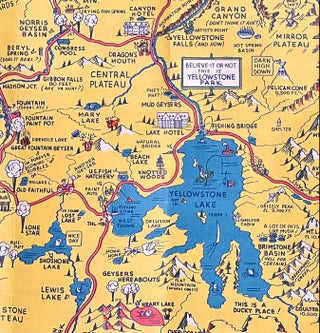 A Hysterical Map of the Yellowstone Park with Apologies to the Park.