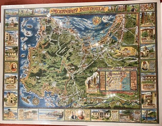 Item #21702 The Monterey Peninsula (map). Dick Bibler